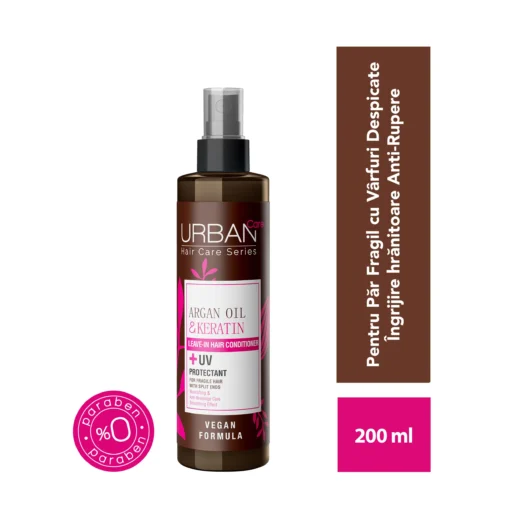Urban Care - Balsam de par fara clatire cu ulei de argan si cheratina