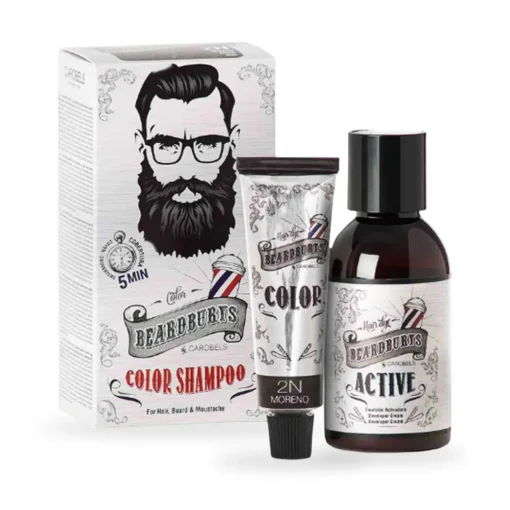 BEARDBURYS - Sampon pentru colorarea parului Negru 2N