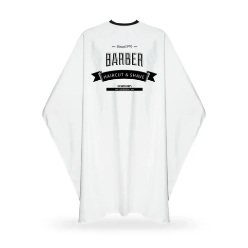 MARMARA BARBER - Pelerina frizerie/coafor Classic Alba