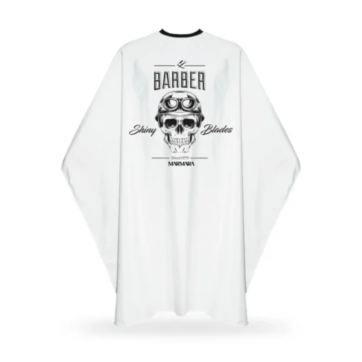 MARMARA BARBER - Pelerina frizerie/coafor - Skull Alba