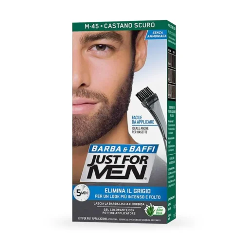 Vopsea de barba - Just For Men - Saten Inchis