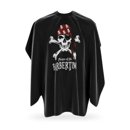 BARBERTIME - Pelerina frizerie/coafor - BLACK PRO
