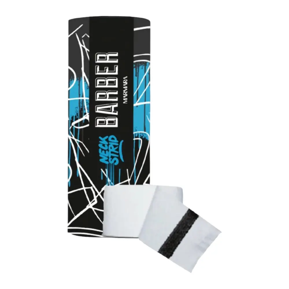 Gulere de hartie pentru frizerie - 5buc/set - Albe - MARMARA BARBER - imagine 2