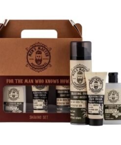 Men's Master - Set cadou barbierit Professional cu crema de fata, spuma de ras, balsam after shave