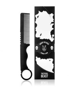 Angry Beards - Pieptene de barba Carbon Combat Comb
