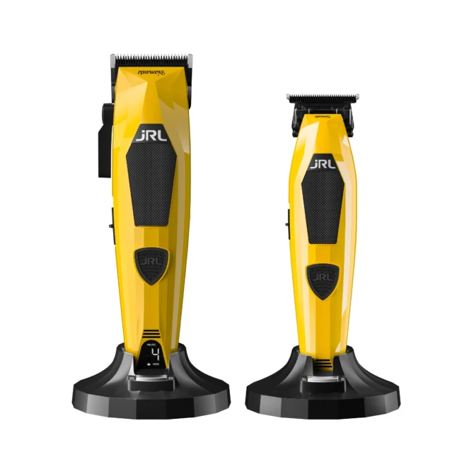 Set JRL Profesional Diamante Masina de tuns 2025C Masina de contur 2025T Yellow