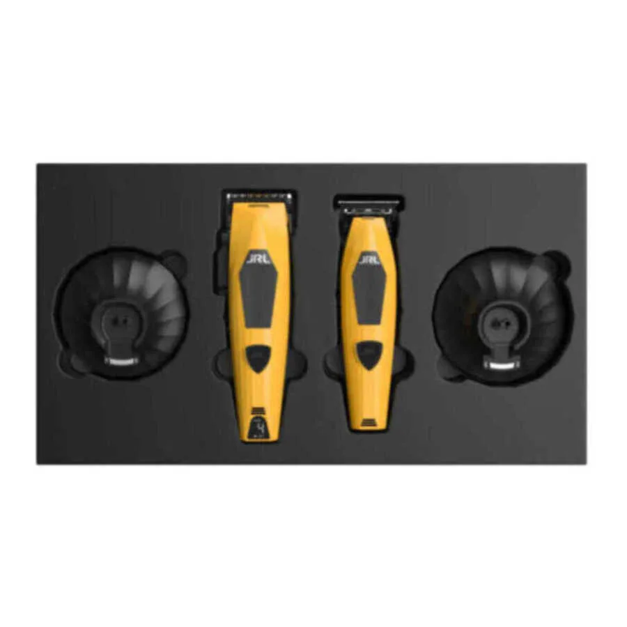 Set JRL Profesional Diamante Masina de tuns 2025C Masina de contur 2025T Yellow - imagine 2