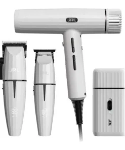 Set combo JRL Masina de tuns 2020C Onyx, Masina de contur 2020T, Shaver Onyx SF Pro, Uscator Forte Pro Ghost Collection Kit #3